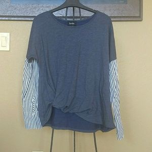 ✴️ Cute Long Sleeve Knot Top Size S